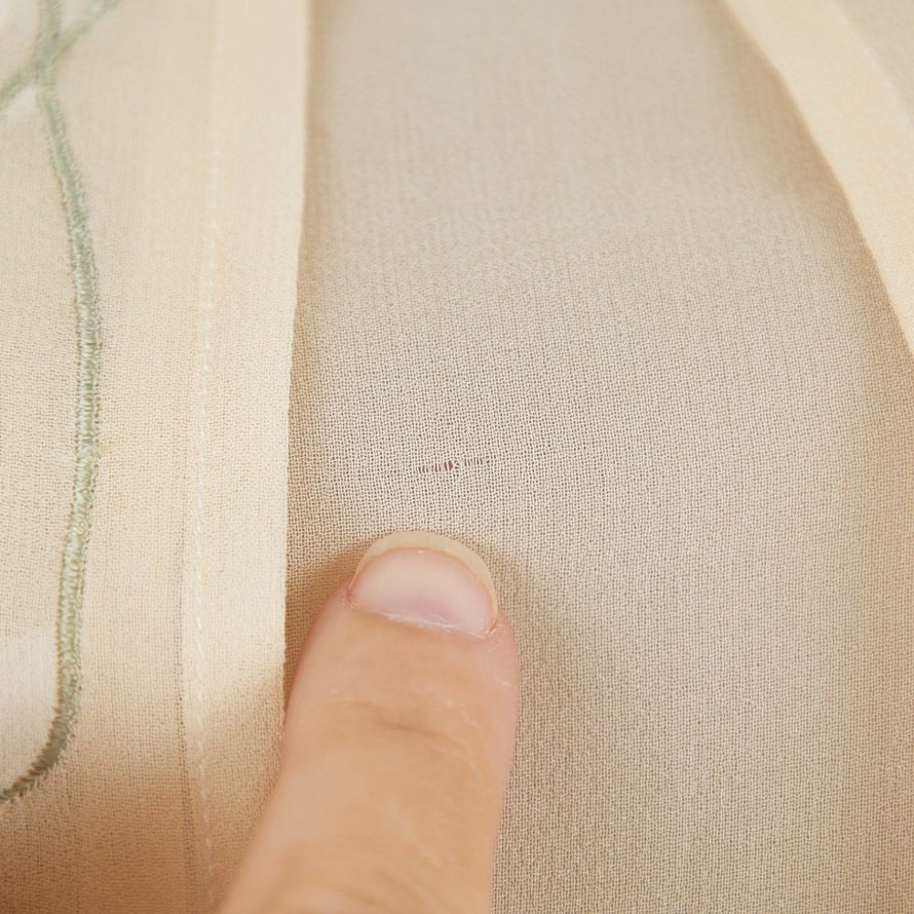 Vintage Deadstock Cullinane 100% Silk Embroidered Blouse Size 6 NOS - Picture 4 of 12